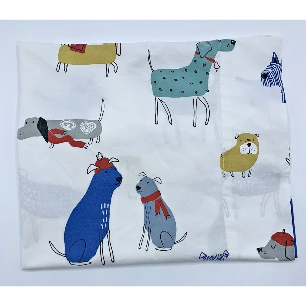 Company Store Kennel Club Dog Print Standard Pillow Sham Case 20 x 30 EUC